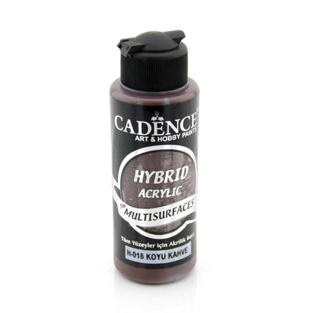 Cadence Multisurface Hibrit Akrilik Boya 120 ml - Koyu Kahve H018