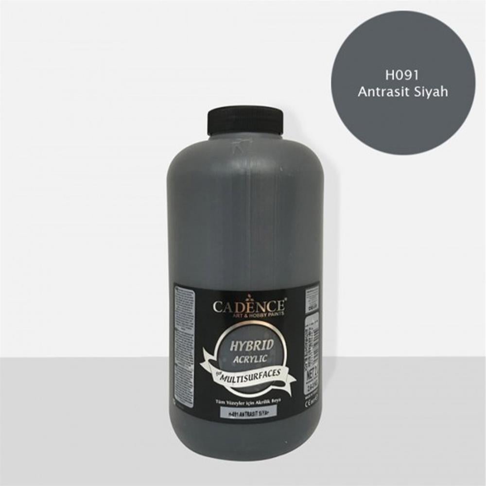Cadence Multisurface Hibrit Akrilik Boya 2 Litre (3 KG) Antrasit Siyah H091