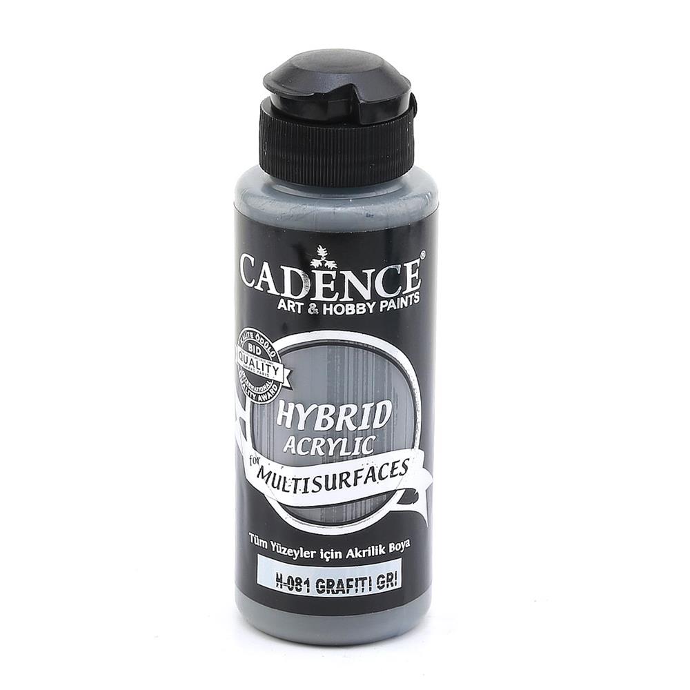 Cadence Multisurface Hibrit Akrilik Boya 120 ml Grafiti Gri H081