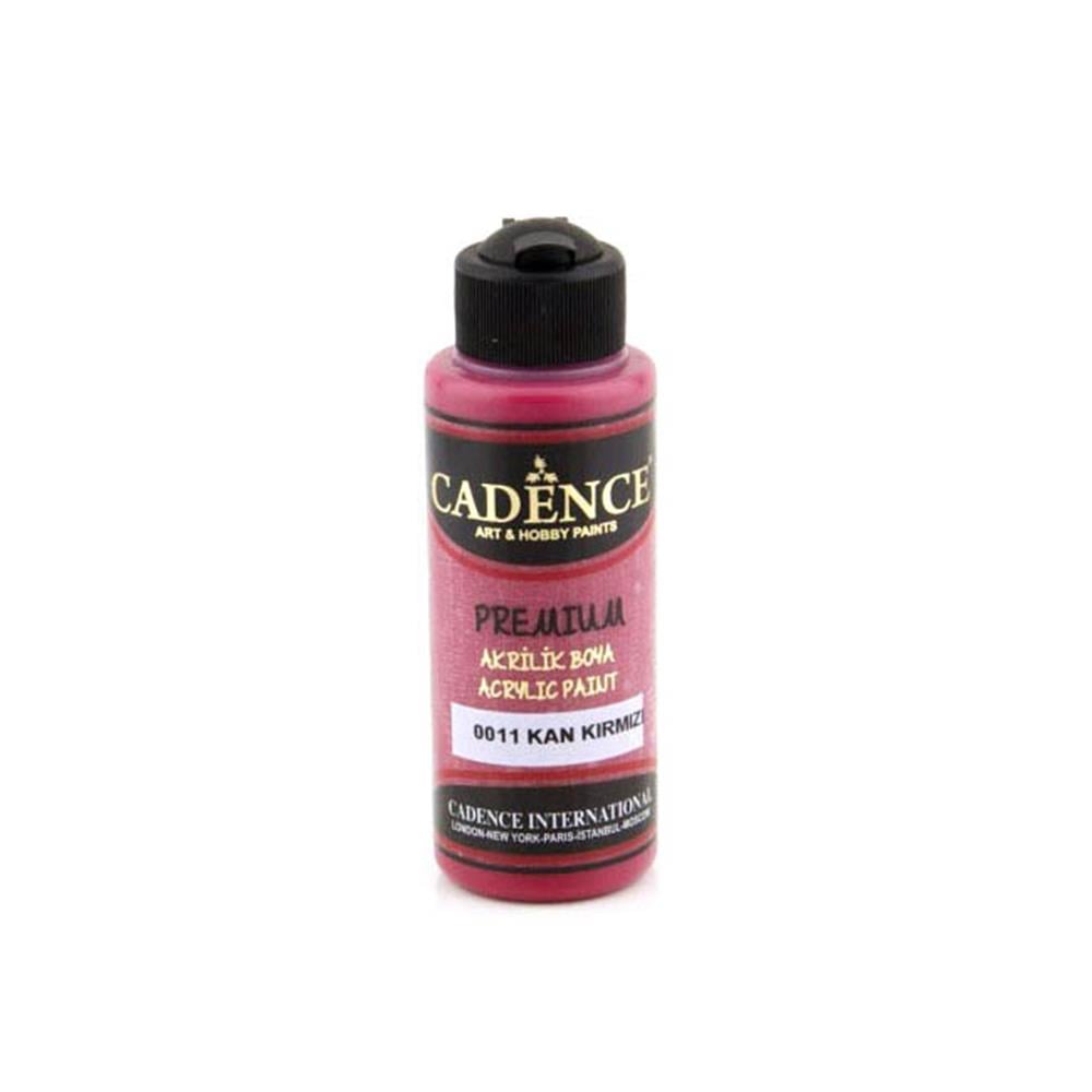 Cadence Premium Akrilik Boya 120 ml - Kan Kırmızı 0011