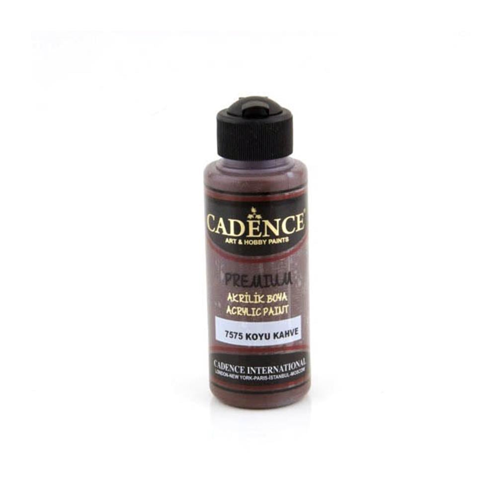 Cadence Premium Akrilik Boya 120 ml - Koyu Kahve 7575