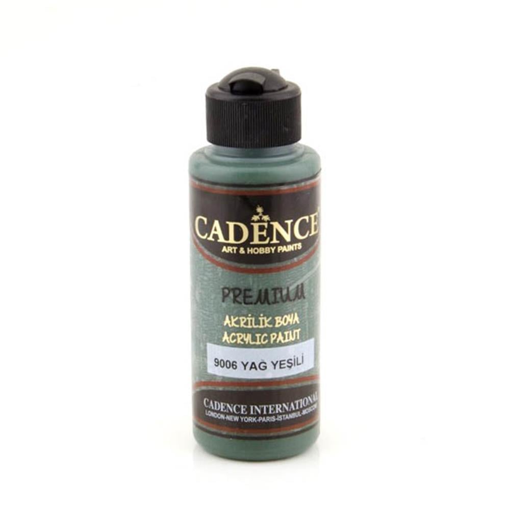 Cadence Premium Akrilik Boya 120 ml - Yağ Yeşili 9006