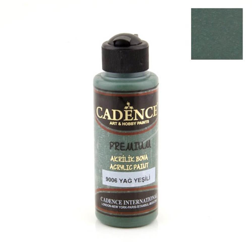 Cadence Premium Akrilik Boya 120 ml - Yağ Yeşili 9006
