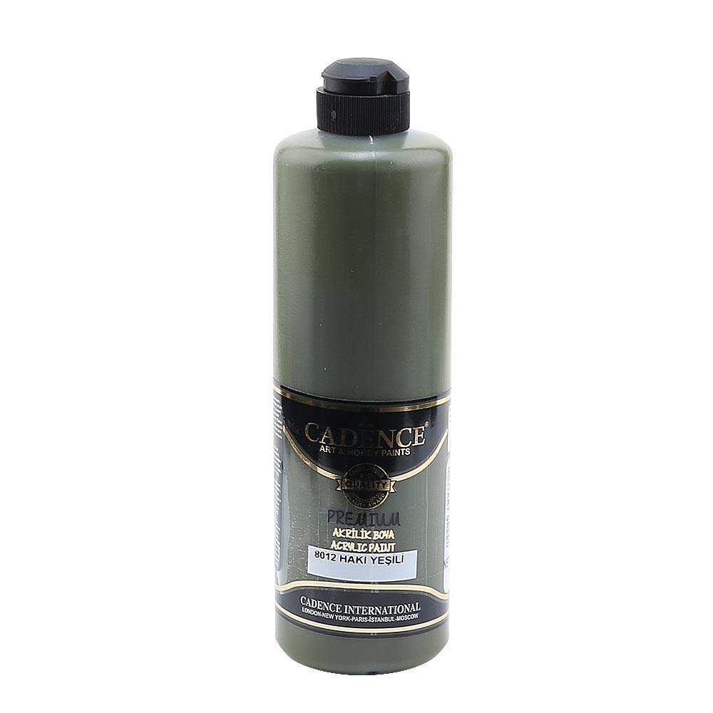 Cadence Premium Akrilik Boya 500 ML - Haki Yeşili 8012