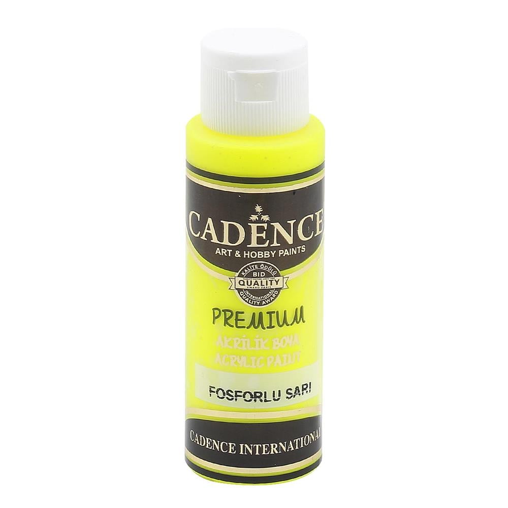 Cadence Premium Akrilik Fosforlu Sarı 70 cc