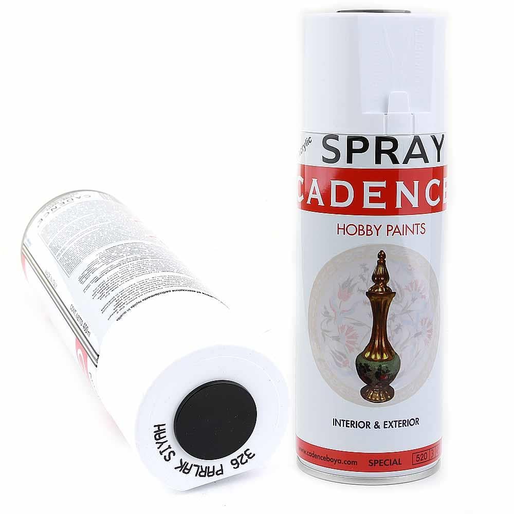Cadence Sprey Yaldız Boya Parlak Siyah 400 ml