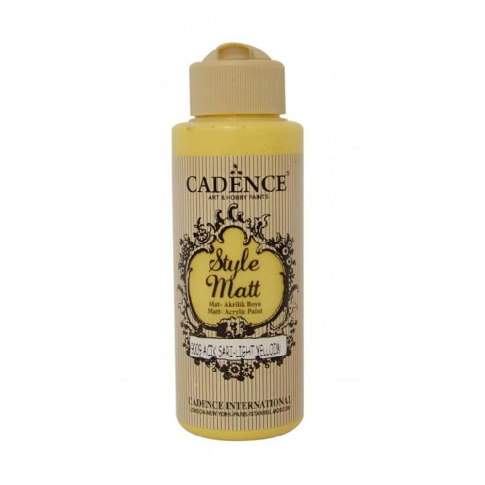 Cadence Style Matt Akrilik Boya 120 ml - Açık Sarı 9009
