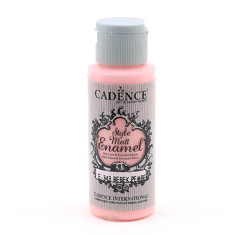 Cadence Style Matt Enamel Cam ve Porselen Boyası - E 343 Bebek Pembe 