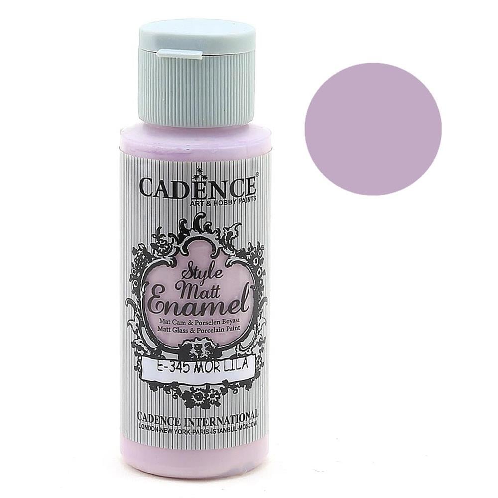 Cadence Style Matt Enamel Cam ve Porselen Boyası - E 345 Mor Lila