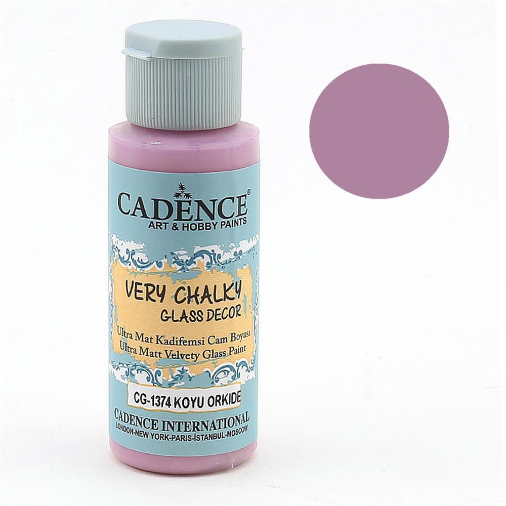 Cadence Very Chalky Glass Decor Cam Boyası - CG 1374 Koyu Orkide