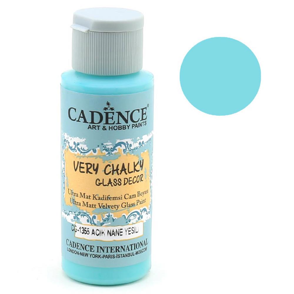 Cadence Very Chalky Glass Decor Cam Boyası - CG 1355 Açık Nane Yeşili