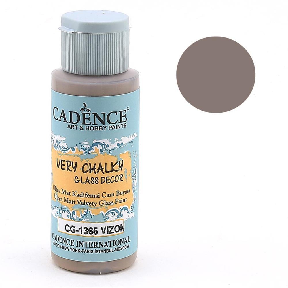 Cadence Very Chalky Glass Decor Cam Boyası - CG 1365 Vizon 