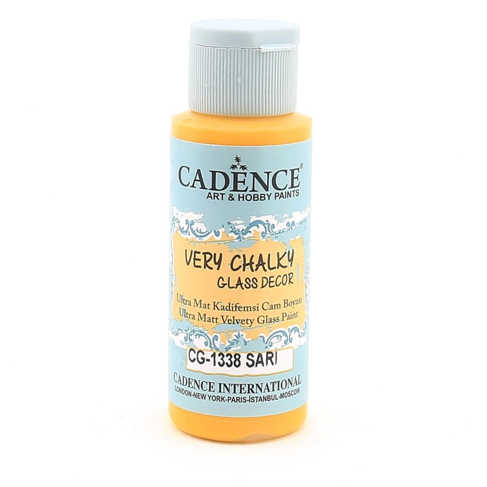 Cadence Very Chalky Glass Decor Cam Boyası - CG 1338 Sarı