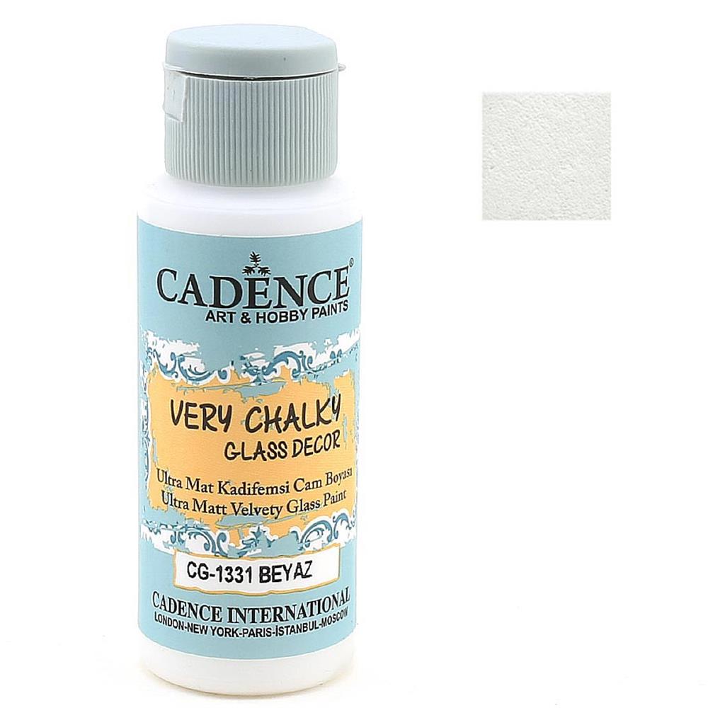 Cadence Very Chalky Glass Decor Cam Boyası - CG 1331 Beyaz