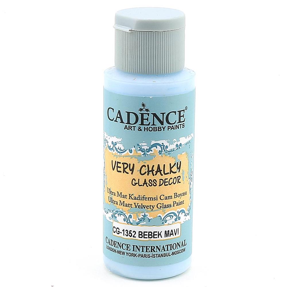Cadence Very Chalky Glass Decor Cam Boyası - CG 1352 Bebek Mavi