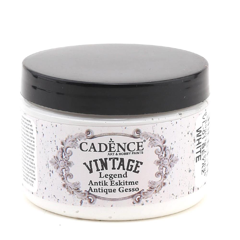 Cadence Vintage Legend Antik Eskitme Boyası - VL 01 Beyaz
