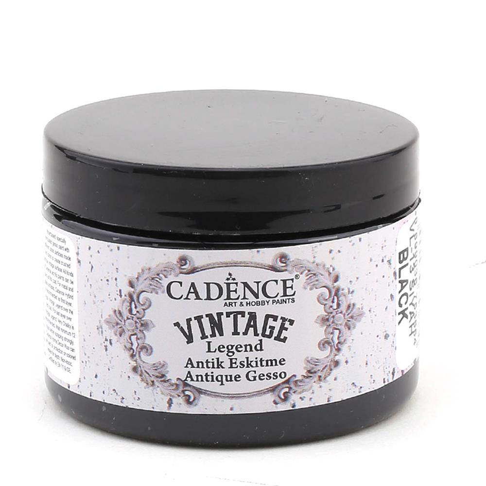 Cadence Vintage Legend Antik Eskitme Boyası - VL 13 Siyah