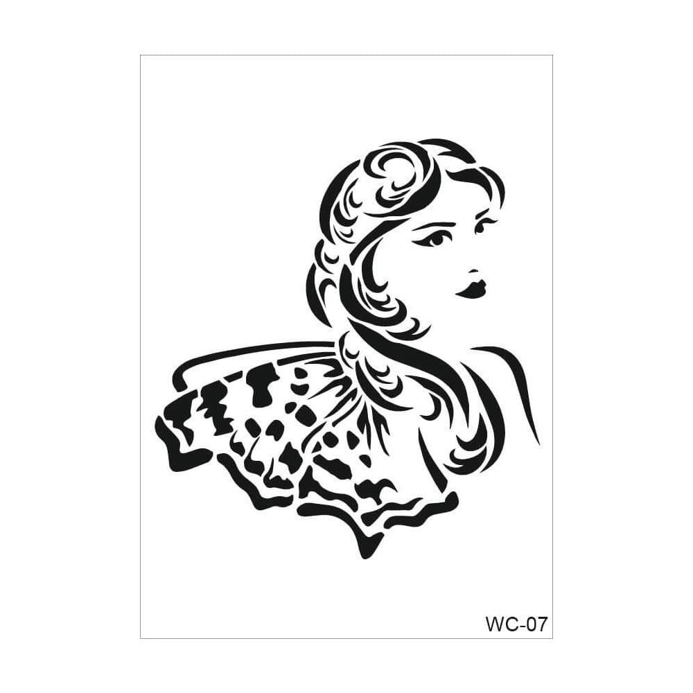 Cadence Woman Collection A4 Stencil Şablonu WC07