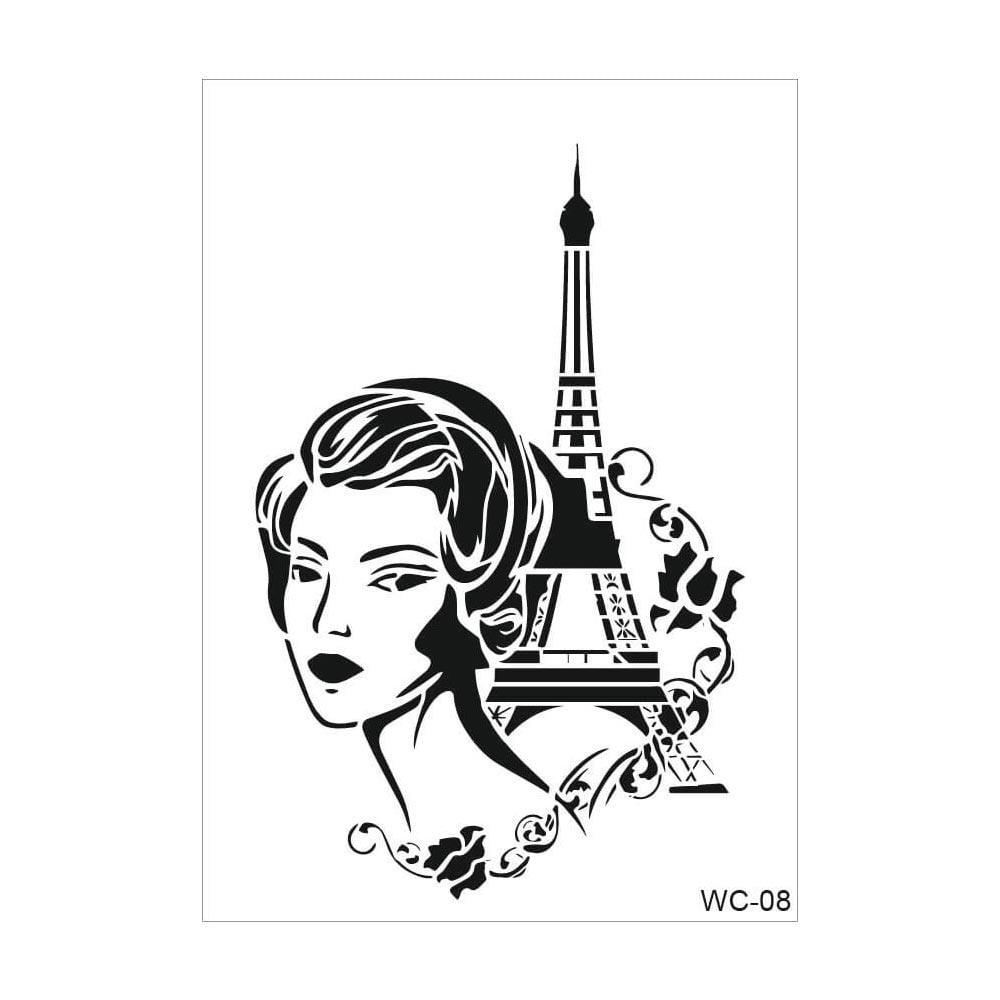 Cadence Woman Collection A4 Stencil Şablonu WC08