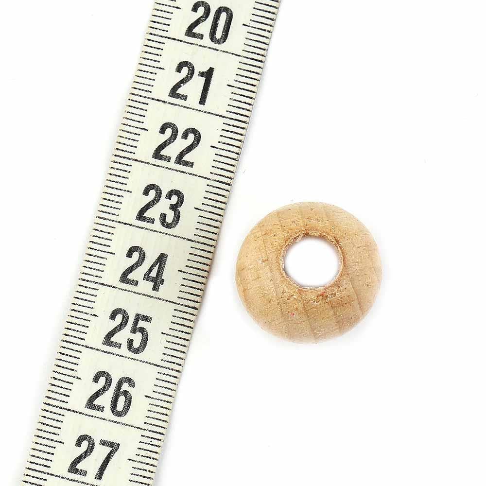 Çanta ve Makrome Boncuğu Ahşap 22 mm 10 adet