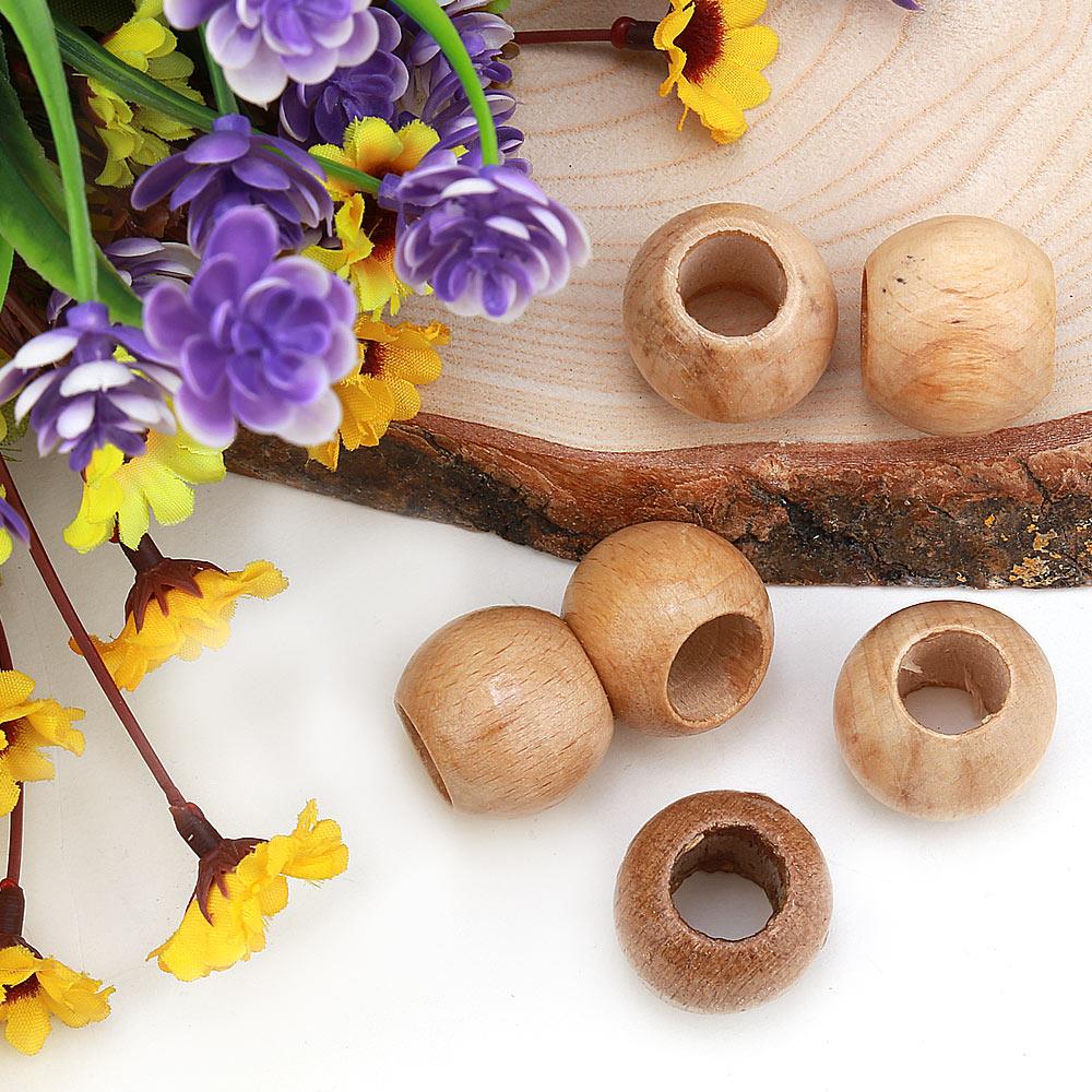 Çanta ve Makrome Boncuğu Ahşap 22 mm 10 adet