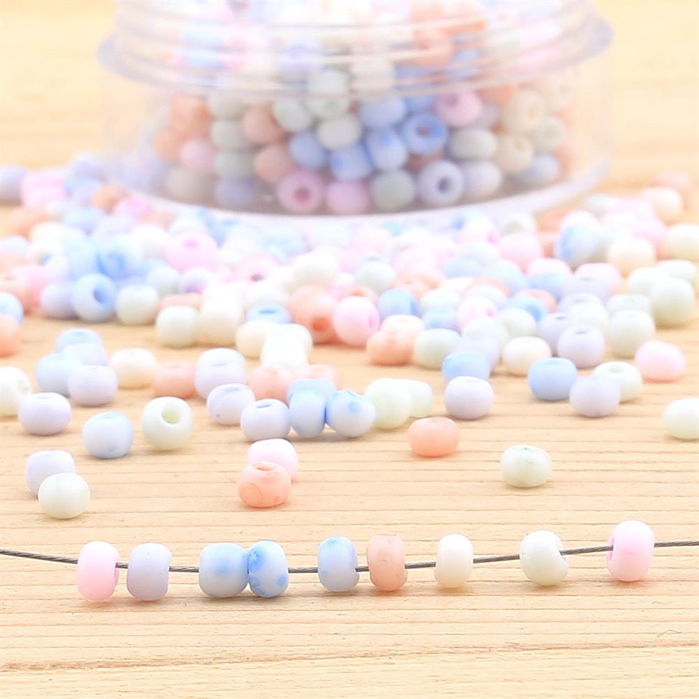 Çek Kum Boncuk Mix Soft Renkler 8/0 3 mm