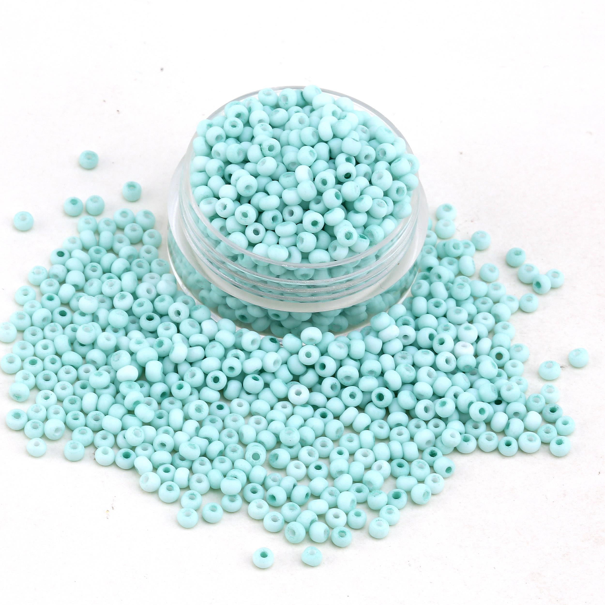Çek Kum Boncuk Pastel Su Yeşili 8/0 3 mm