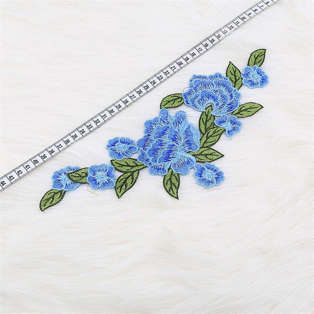 Çiçek Motif Nakış Dantel Aplik