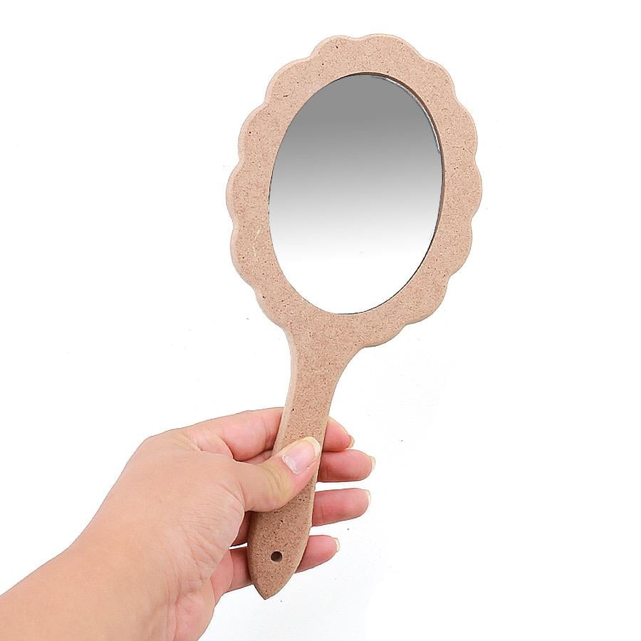 Dekoratif Ahşap El Aynası