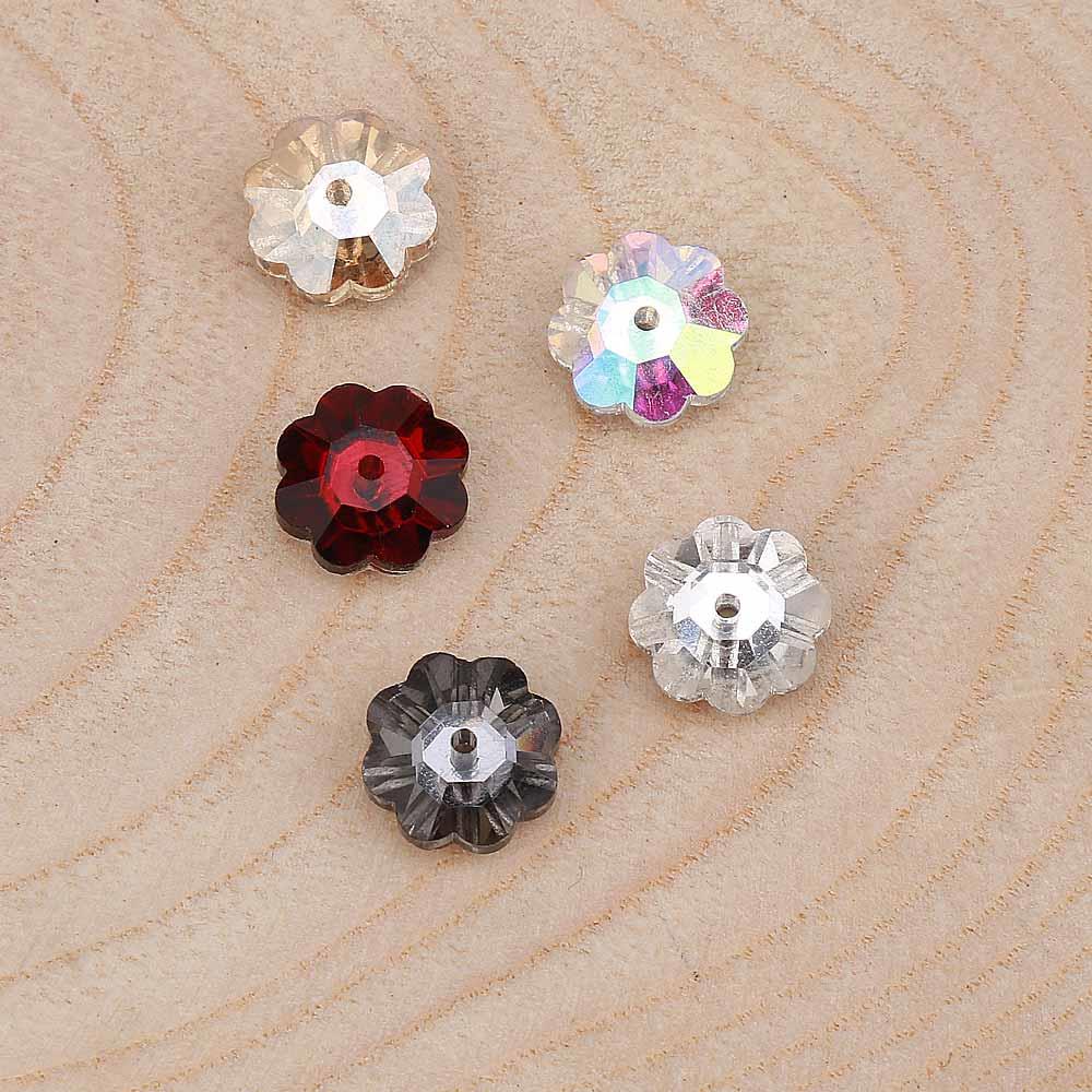 Delikli Cam Çiçek Taş 5 Adet