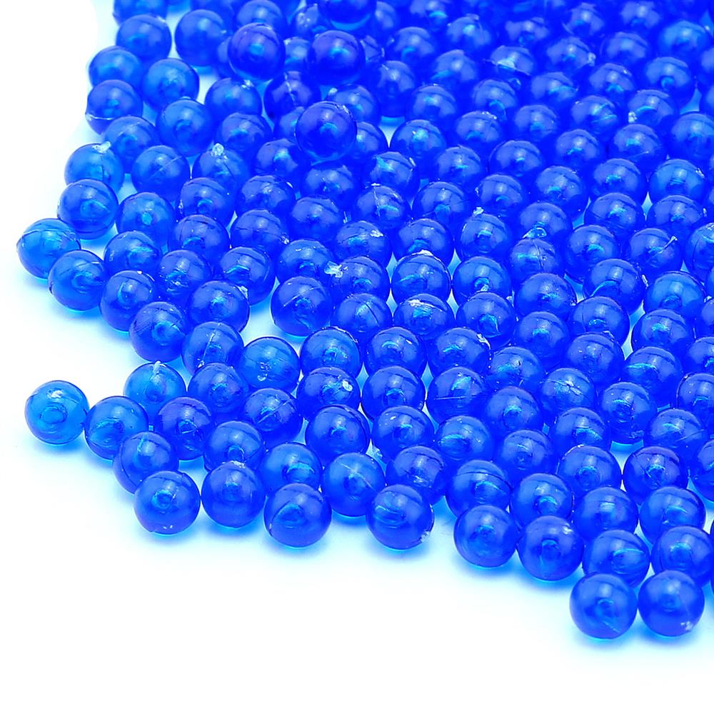 Deliksiz Plastik Boncuk 4 mm Lacivert