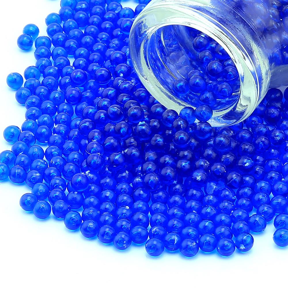 Deliksiz Plastik Boncuk 4 mm Lacivert