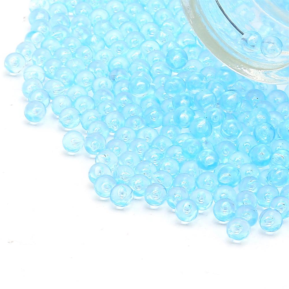 Deliksiz Plastik Boncuk 4 mm Turkuaz