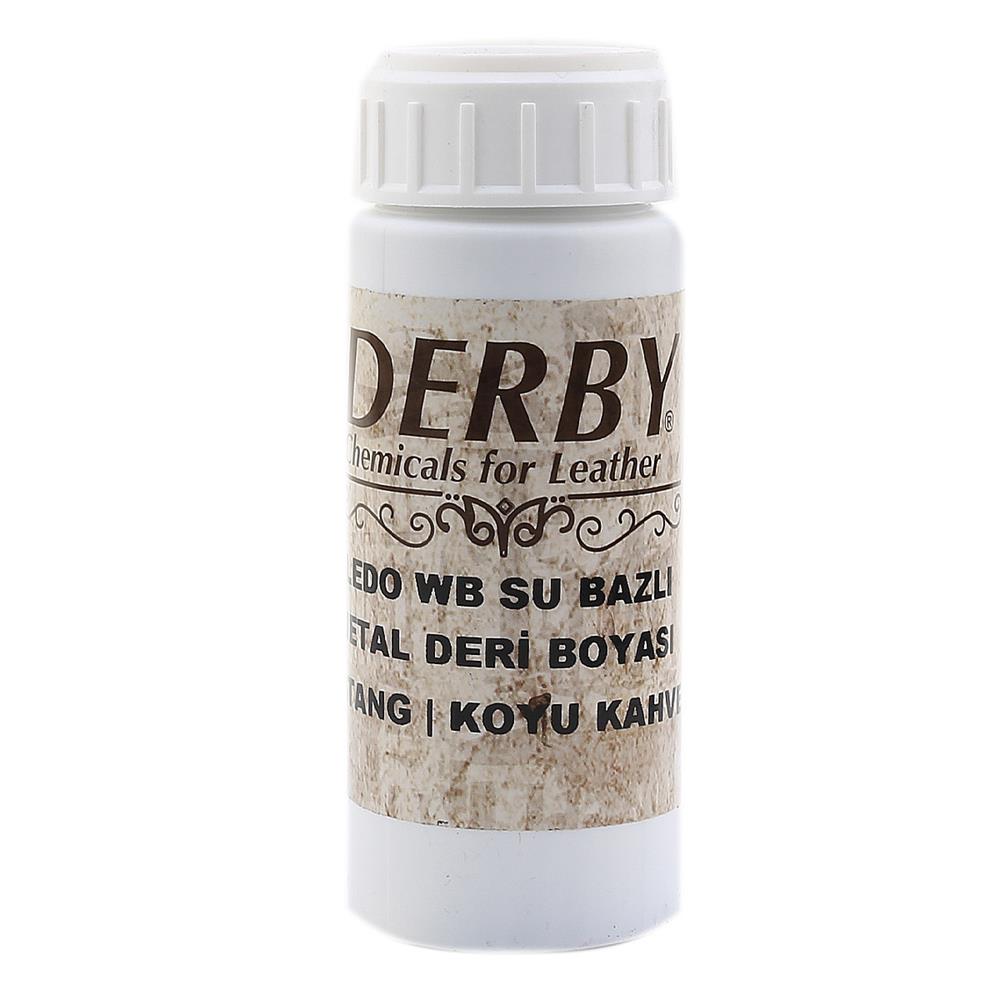 Derby Doledo Su Bazlı Vejetal Deri Boyası Koyu Kahve 100 ml