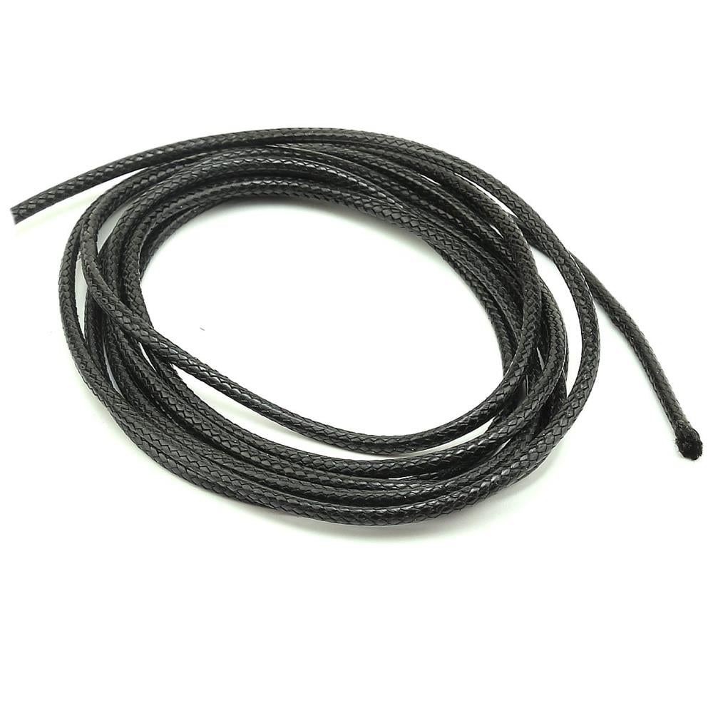 Deri Kordon İp 2 mm Siyah 100 metre