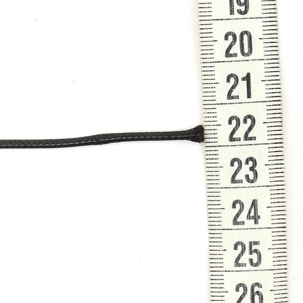 Deri Kordon İp 2 mm Siyah 100 metre