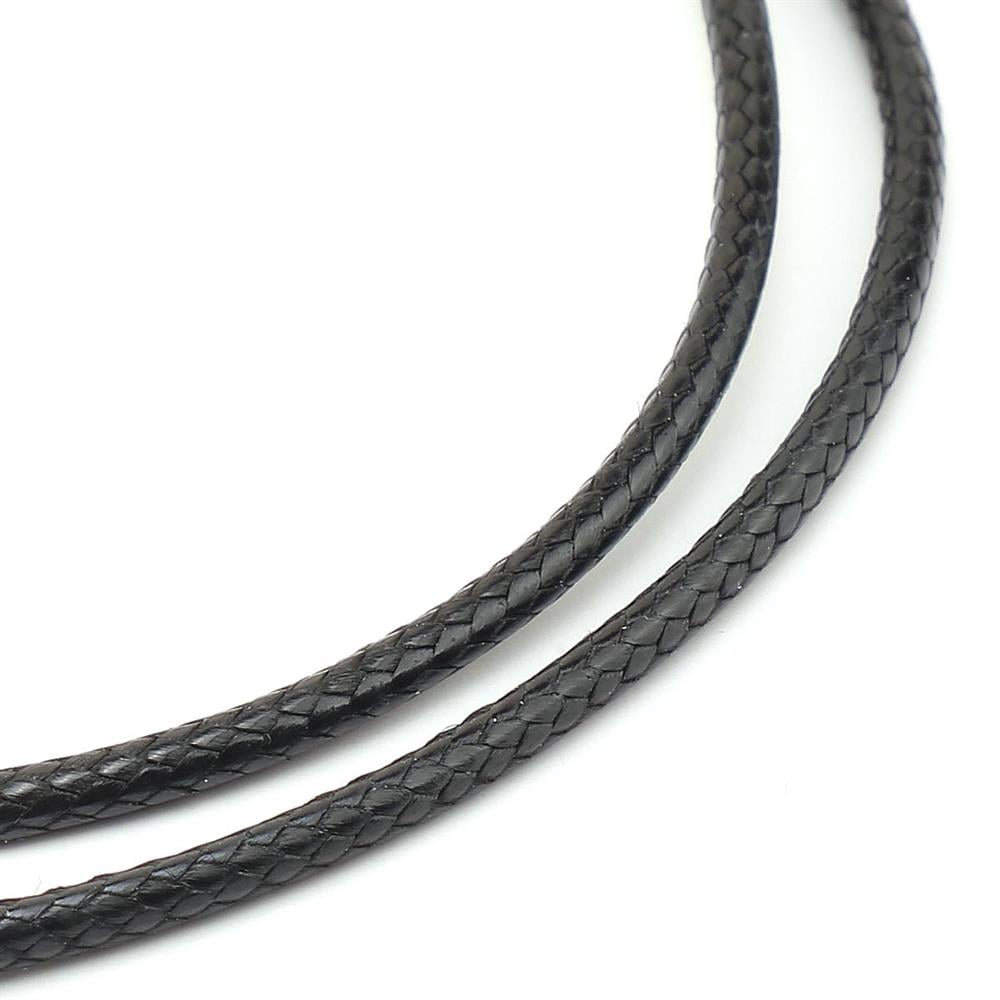 Deri Kordon İp 2 mm Siyah 100 metre