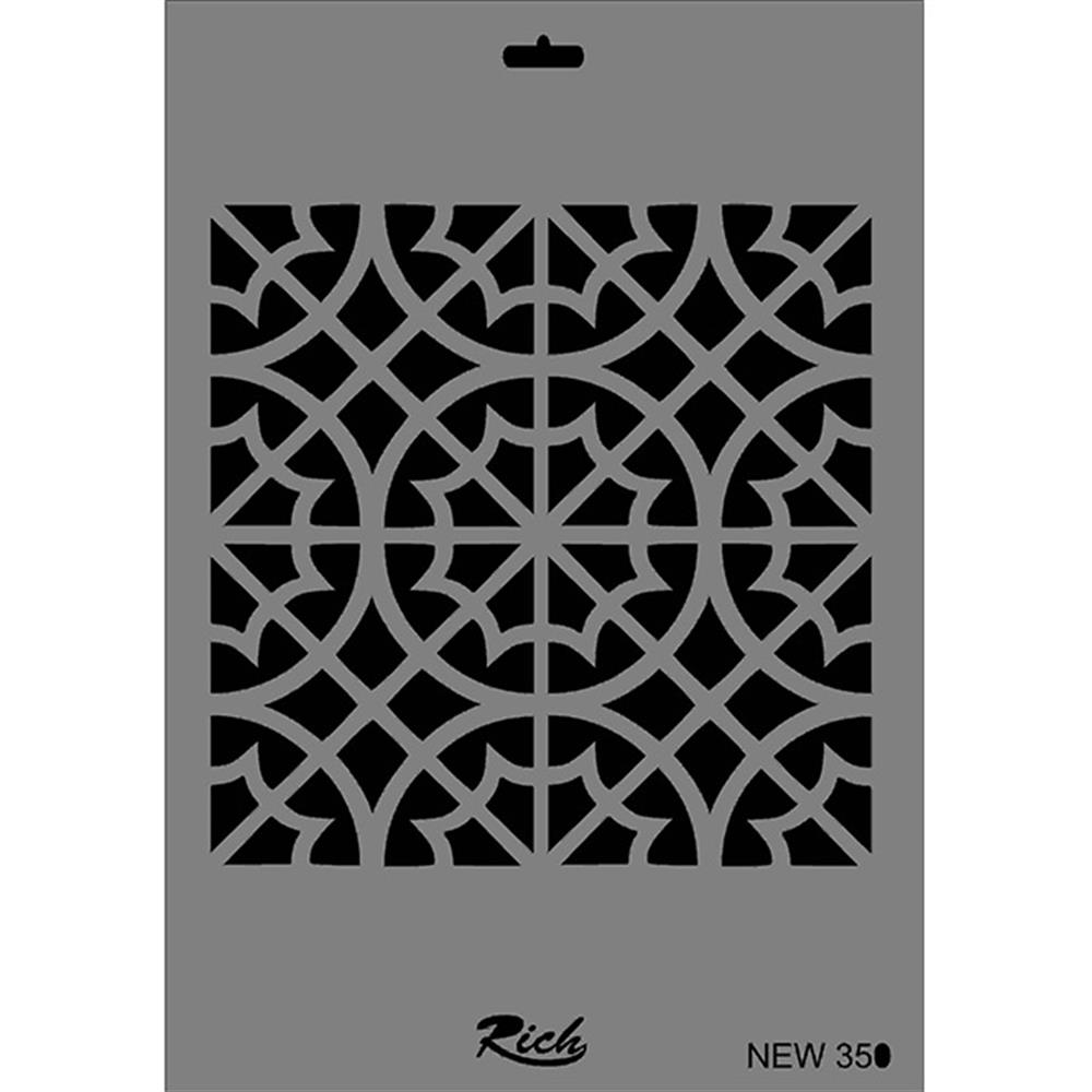 Desen Stencil Şablon 25X35 cm - Rich New 350