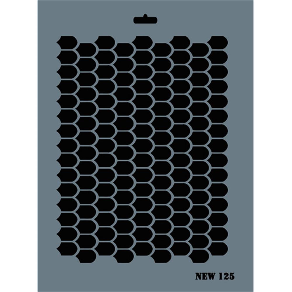 Desen Stencil Şablon 25X35 cm - Rich New 125