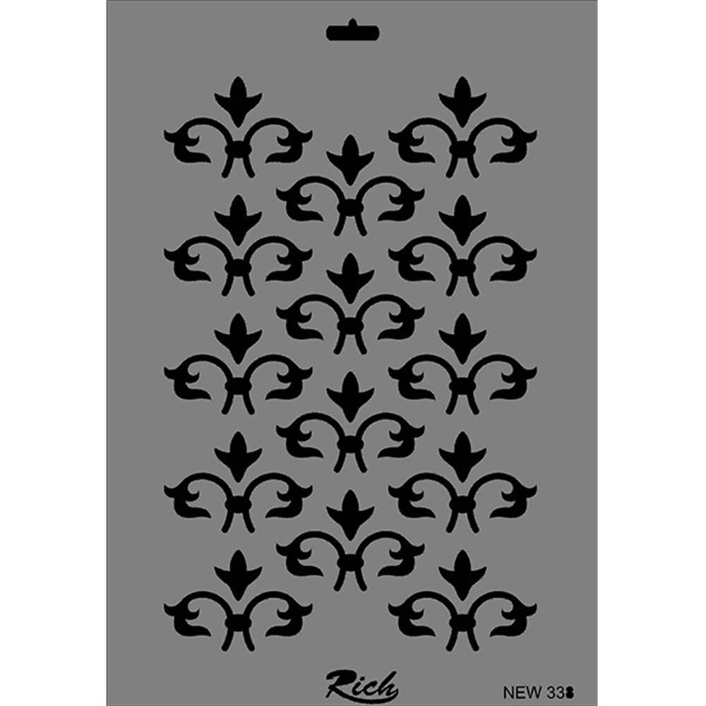 Desen Stencil Şablon 25X35 cm - Rich New 338