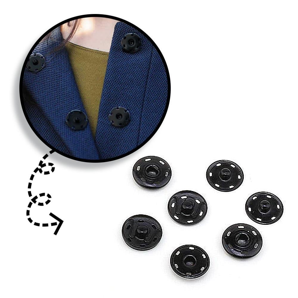 Dikme Çıtçıt 2 cm Siyah (12 adet)