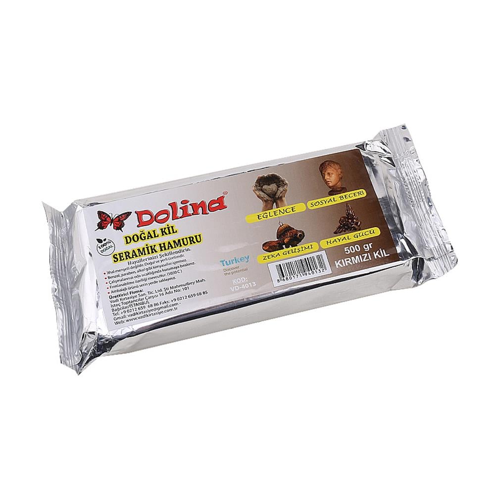 Doğal Kil & Seramik Hamuru Kırmızı 500 gr