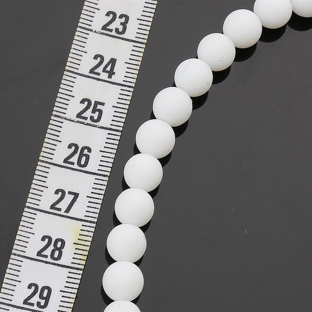 Doğal Onix Boncuk Beyaz