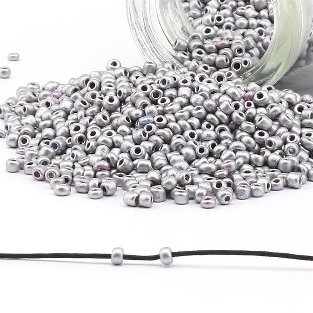 Dökme Kum Boncuk Gümüş 11/0 2 mm