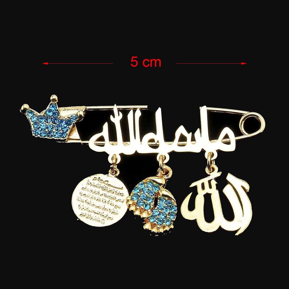 Dualı Bebek İğnesi Mavi Taç Model