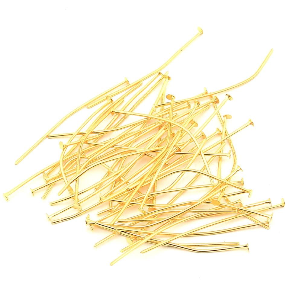 Düz Başlı Takı ve Tesbih Çivisi Gold 10 Adet