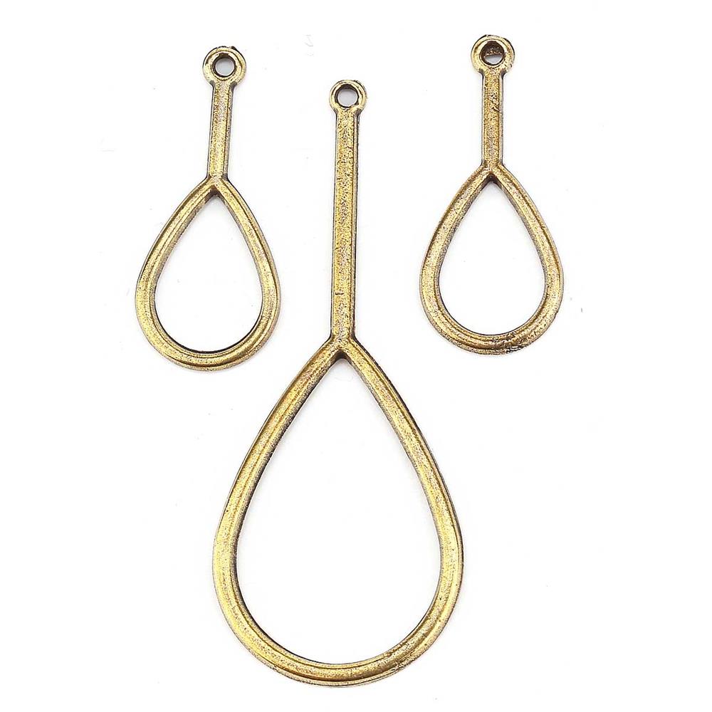 Epoksi Reçine Damla Küpe Kolye Ucu Aparat Seti