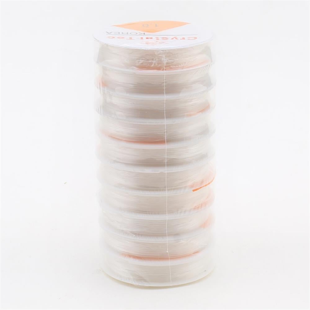 Esnek, Şeffaf Misina Lastik İp Toptan 10 Rulo