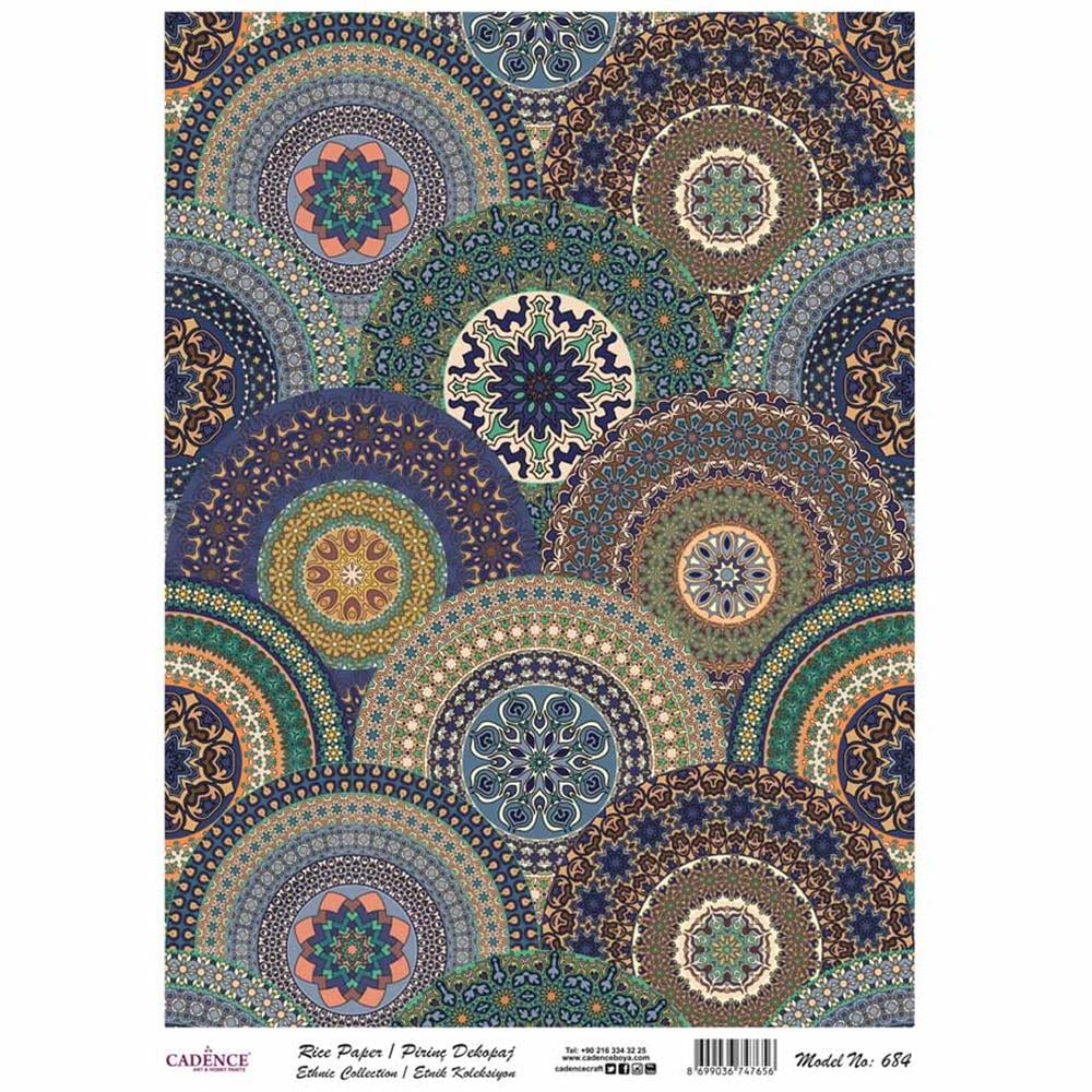 Etnik Koleksiyon Pirinç Dekopaj Kağıdı 30x42 cm - Model 684