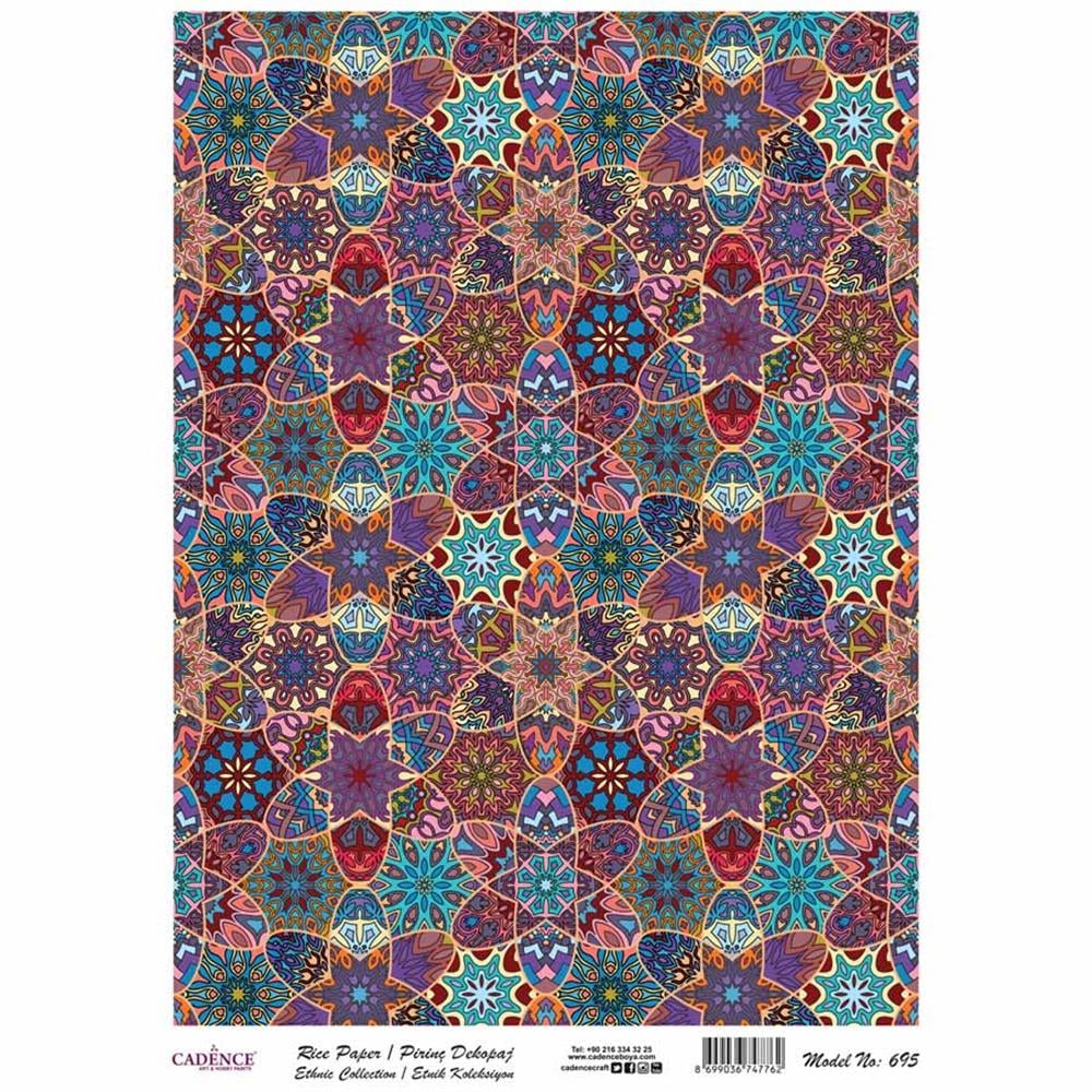 Etnik Koleksiyon Pirinç Dekopaj Kağıdı 30x42 cm - Model 695